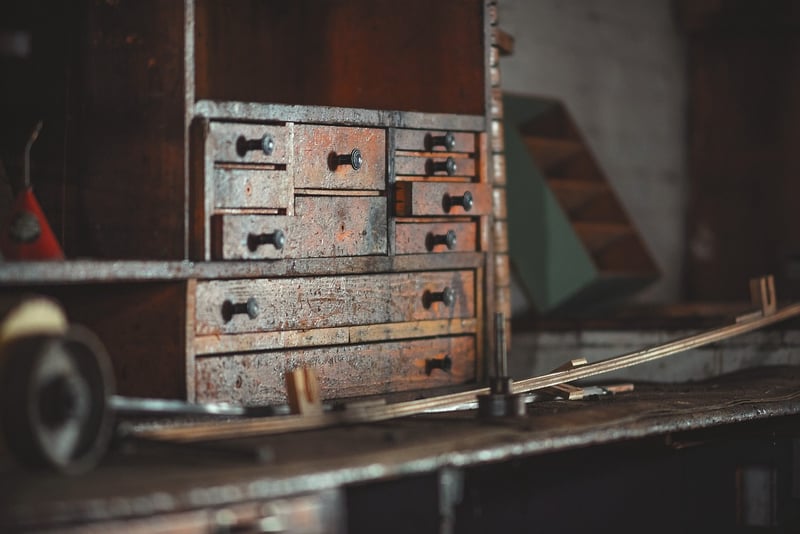 Vintage Toolbox Planters